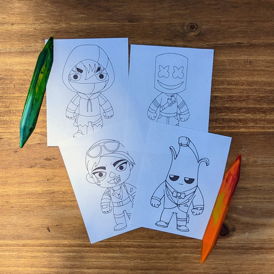 Fortnite Coloring Cards Pack