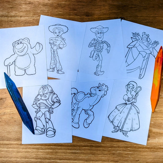 Toy Story Coloring Cards Pack