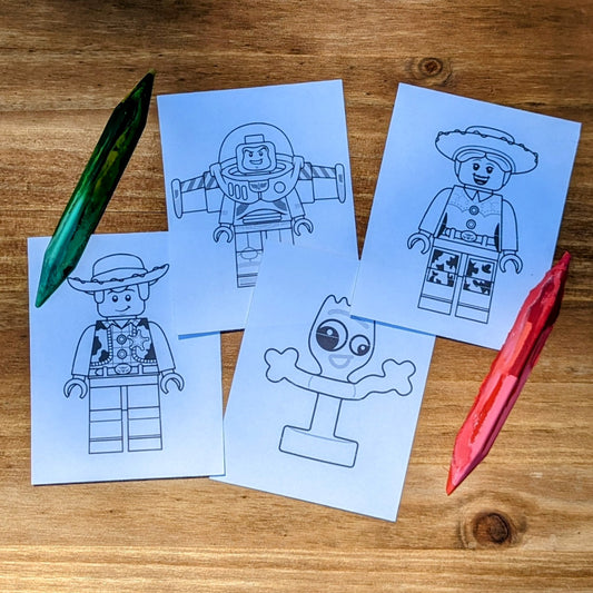 Lego Toy Story Coloring Cards Pack