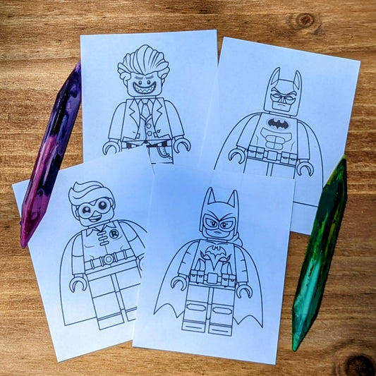 Batman Lego Coloring Cards Pack
