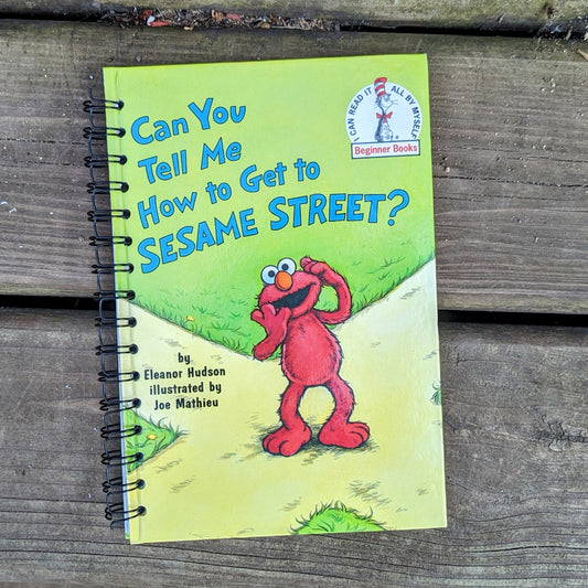 Can You Tell Me How to Get to Sesame Street? - Recycled Notebook
