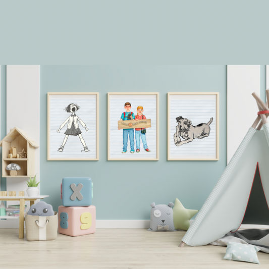 Children's Book Characters Wall Posters